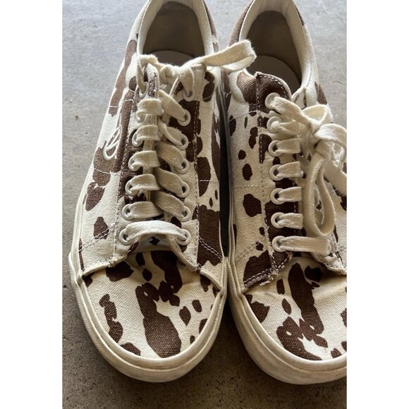 Vans Sid DX Anaheim Factory free range Cow Print Canvas Shoes Mens 8 Women’s 9.5 - Picture 6 of 16